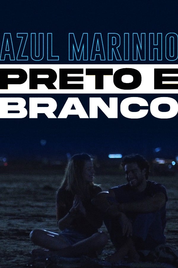 постер Azul Marinho Preto e Branco